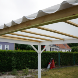 Installation de pergola en PVC Pornic